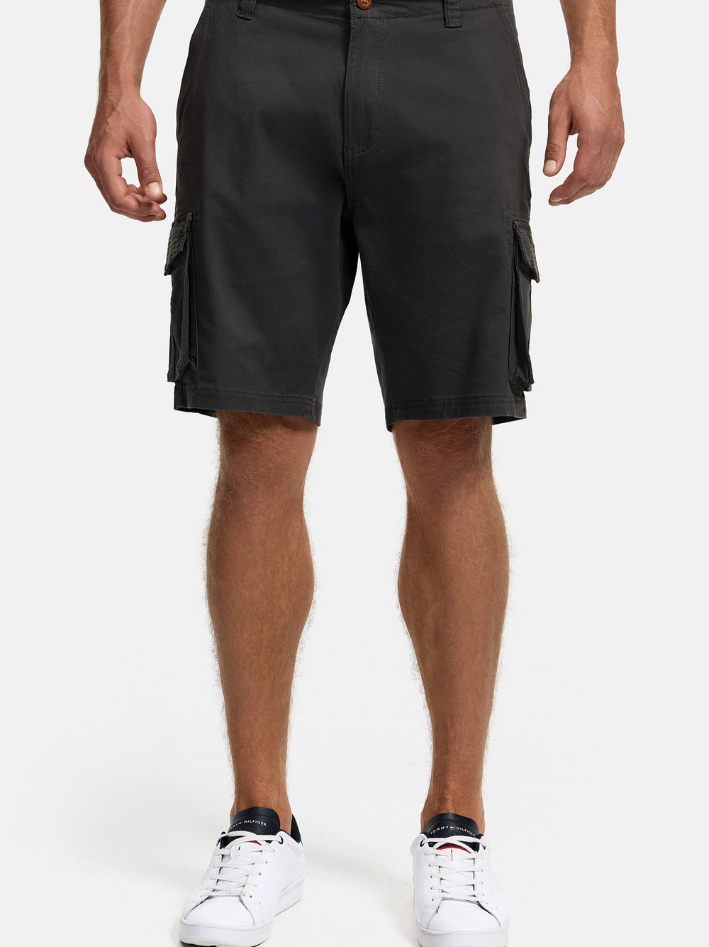 Indicode Shorts Cargo Herren Baumwolle schwarz, L