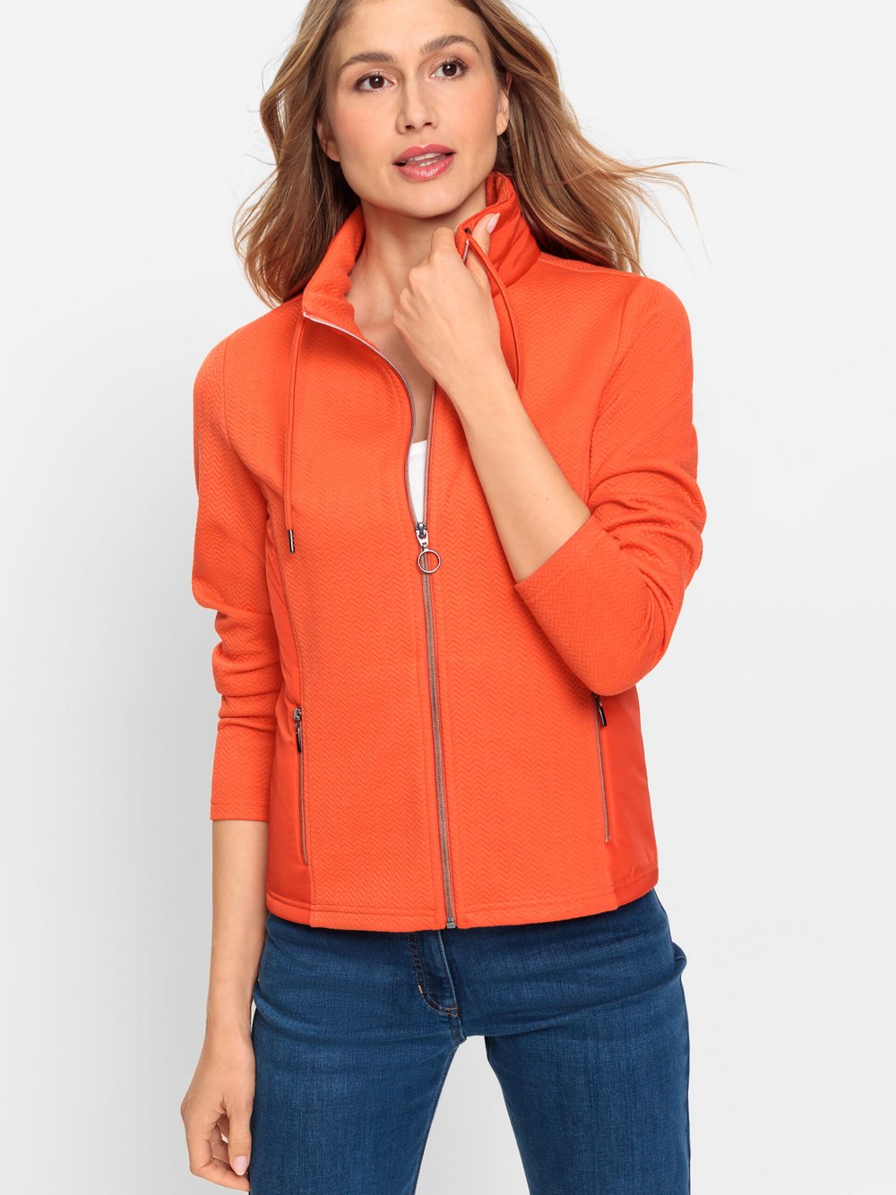 Olsen Jerseyjacke Damen orange, 38