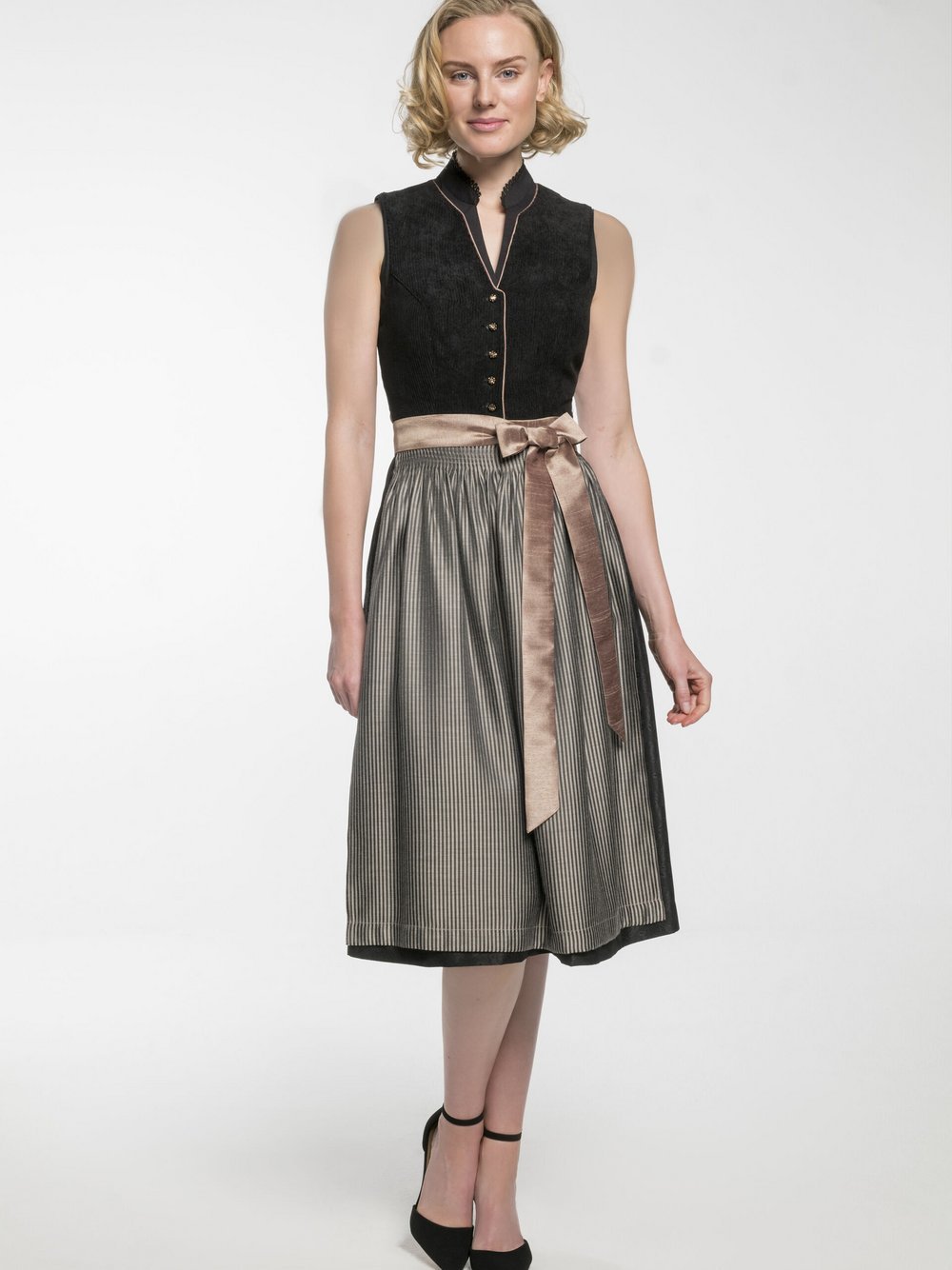 Spieth & Wenksy Dirndl Damen schwarz kariert, 40