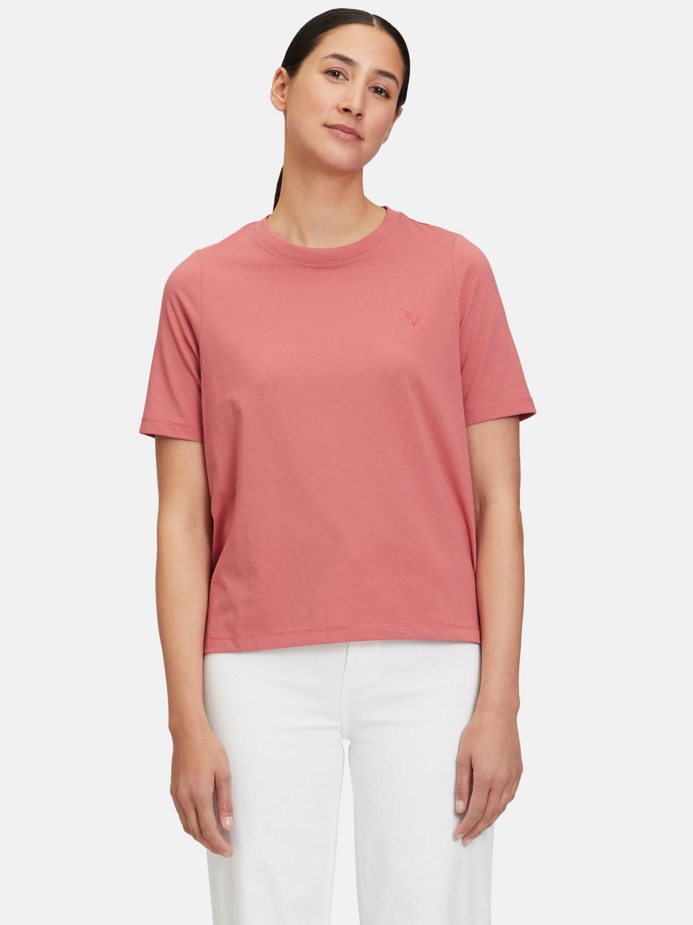 Cartoon Casual-Shirt Damen Baumwolle rosa, 46