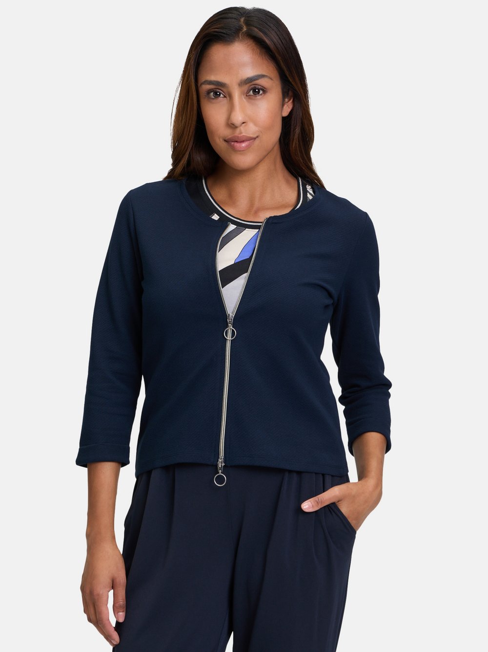 Betty Barclay Shirtjacke Damen Baumwolle blau, 40