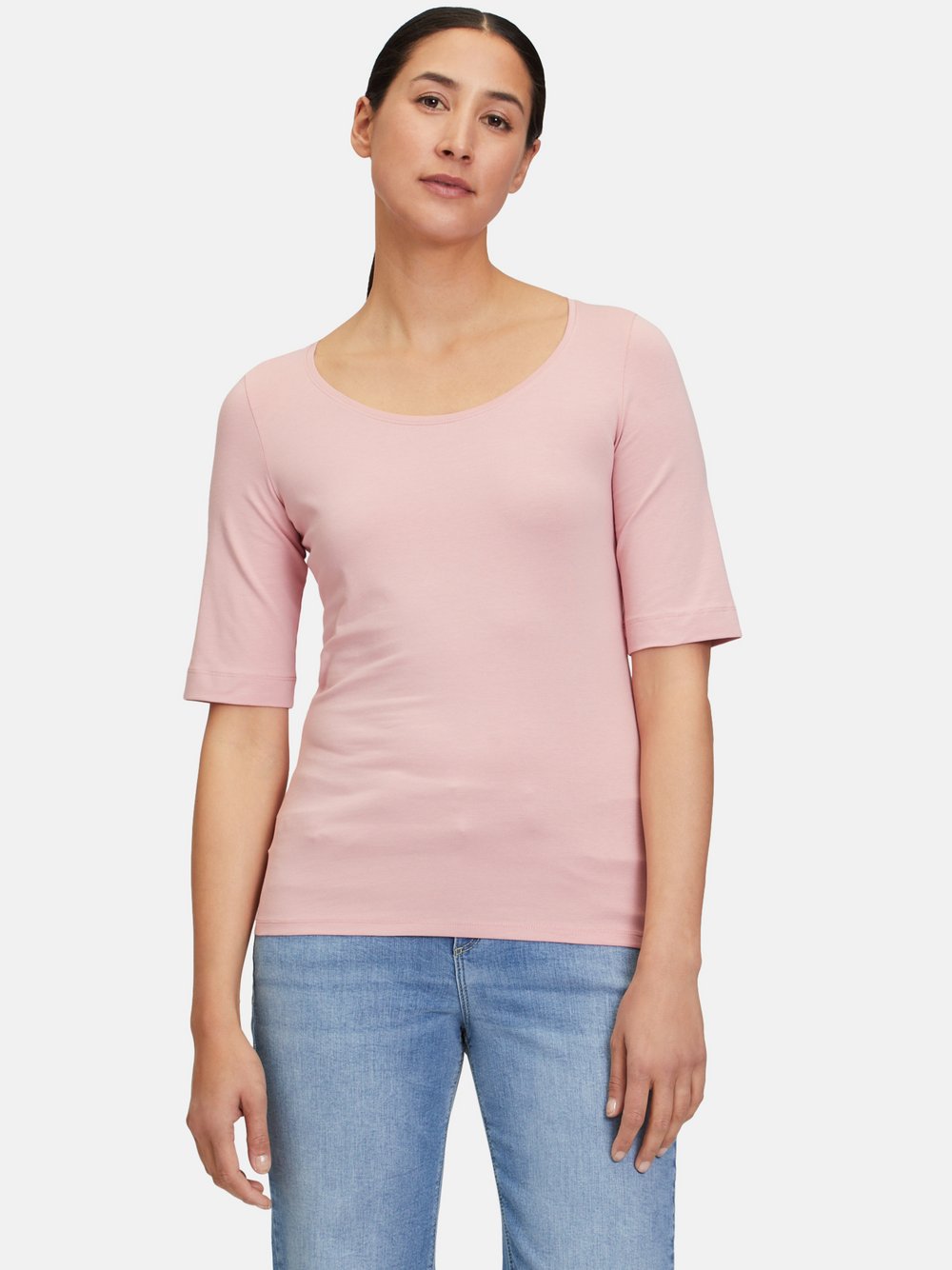 Cartoon Basic Shirt Damen Baumwolle rosa, 34