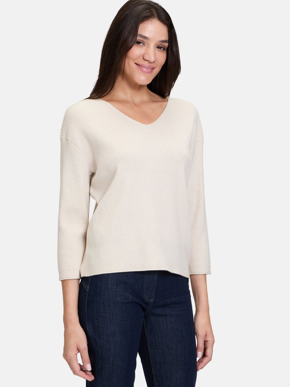 Betty Barclay Feinstrickpullover Damen Viskose beige, 46