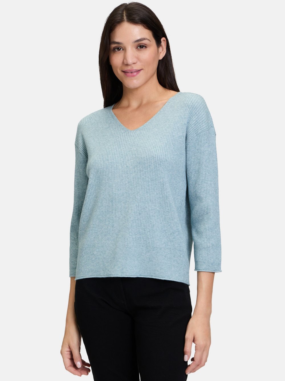 Betty Barclay Feinstrickpullover Damen Viskose blau, 36