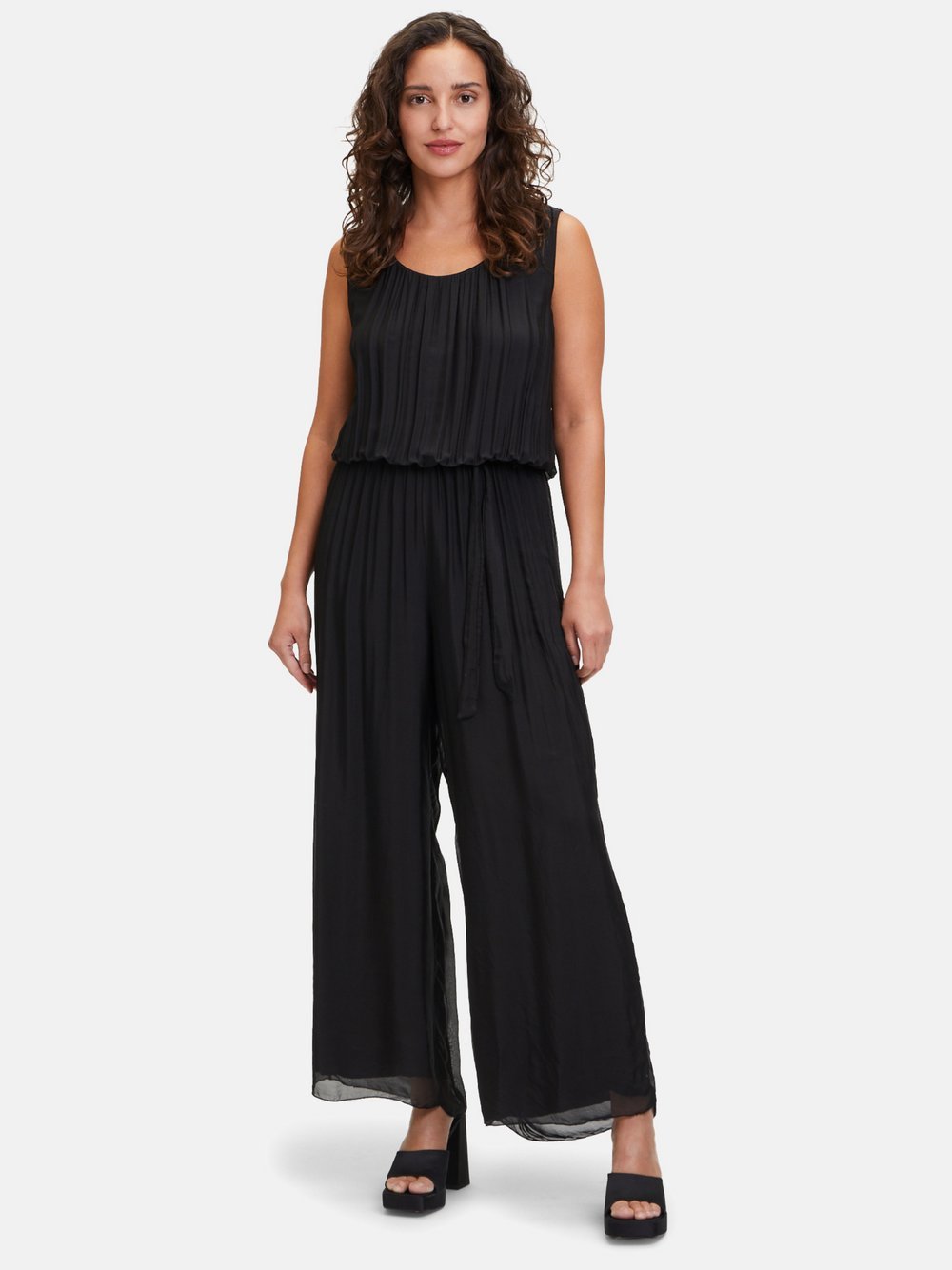 Cartoon Jumpsuit Damen Viskose schwarz, 42