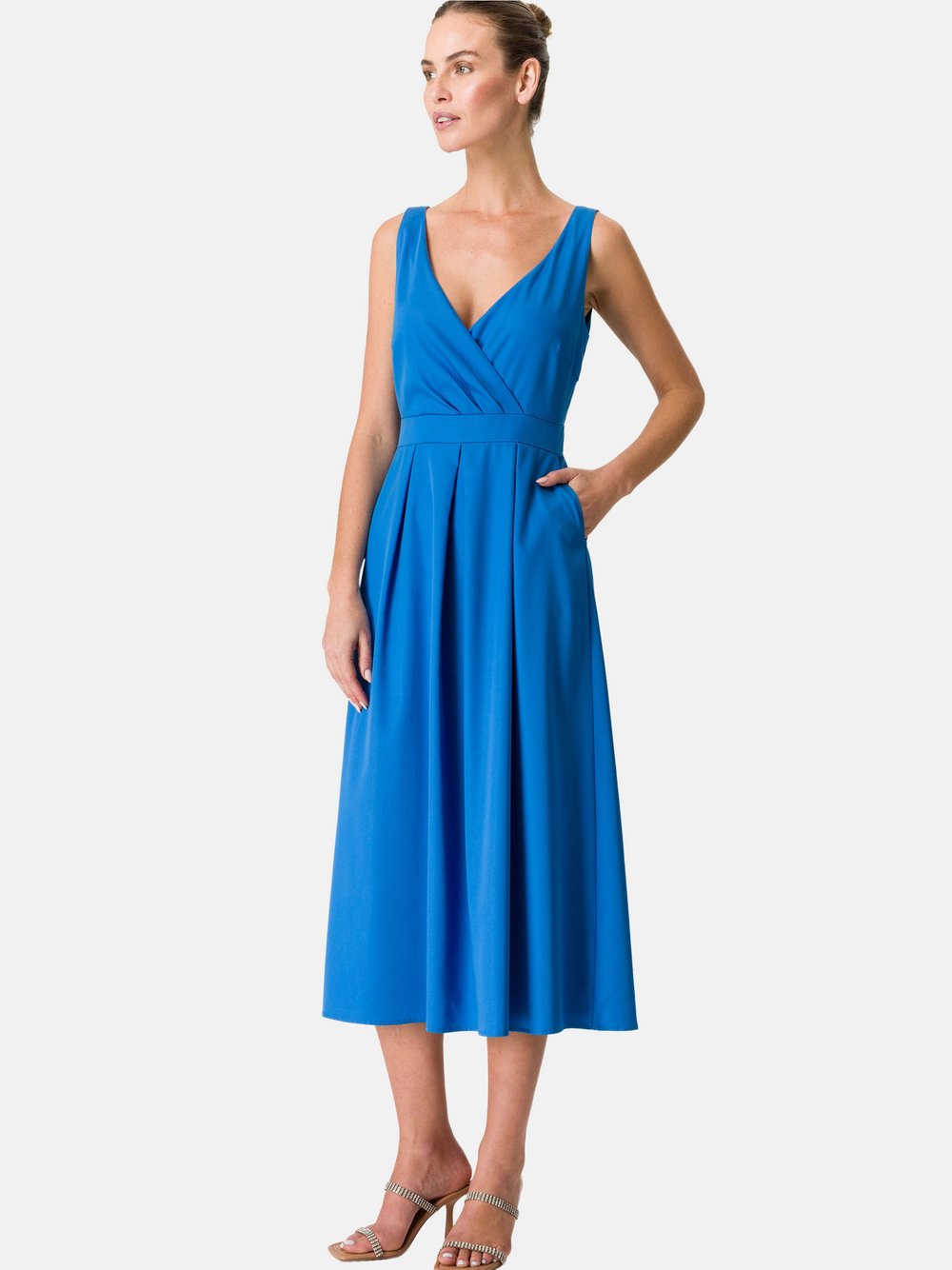 zero Midikleid Damen Lyocell blau, 36