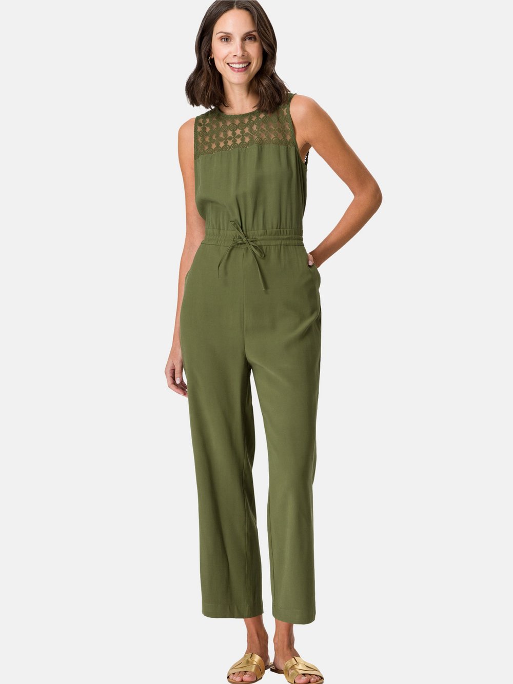 zero Jumpsuit Damen Viskose grün, 40