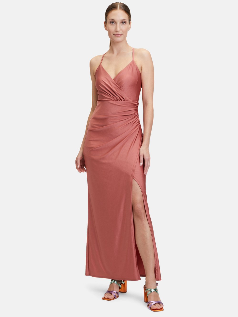 Vera Mont Abendkleid Damen Polyamid roségold, 44