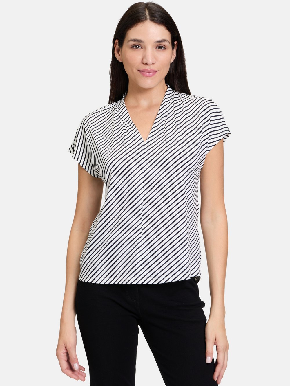 Betty Barclay Casual-Shirt Damen weiß gestreift, 38