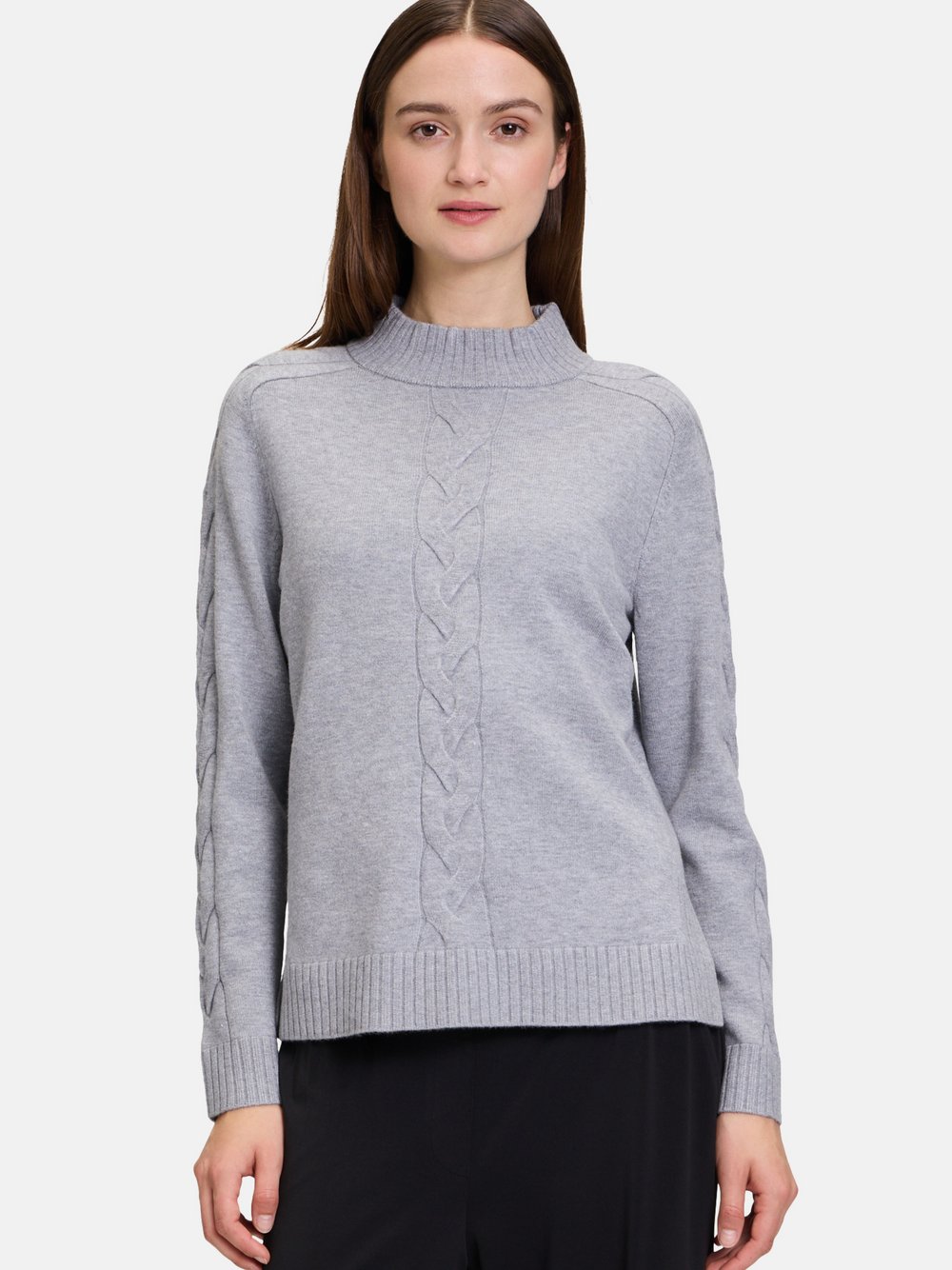 Betty Barclay Strickpullover Damen Viskose grau gemustert, 38