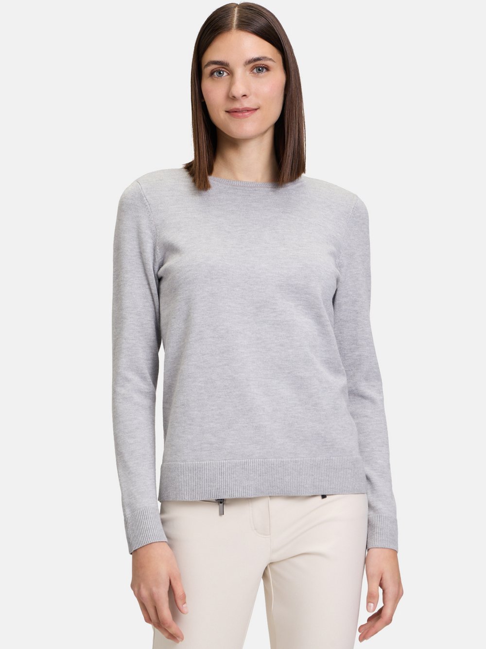 Betty Barclay Basic-Strickpullover Damen Viskose grau, 40