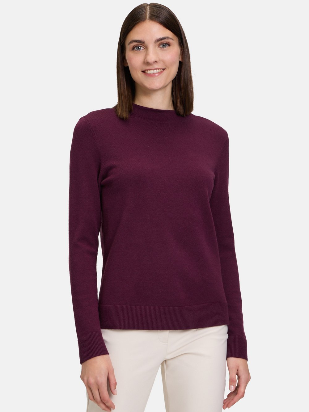 Betty Barclay Basic-Strickpullover Damen Viskose lila, 42