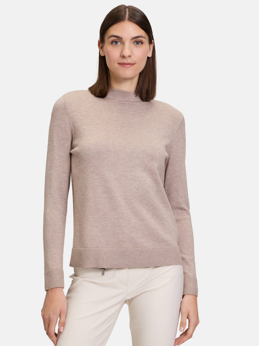 Betty Barclay Basic-Strickpullover Damen Viskose beige, 42