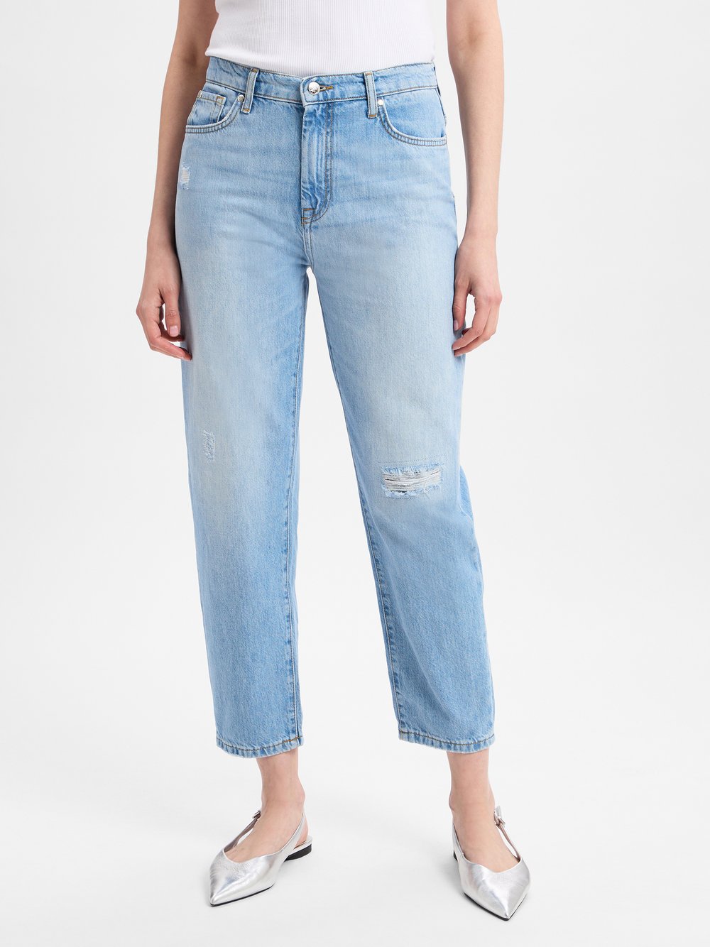 Joop Jeans Straight-Jeans Damen Baumwolle blau, 27