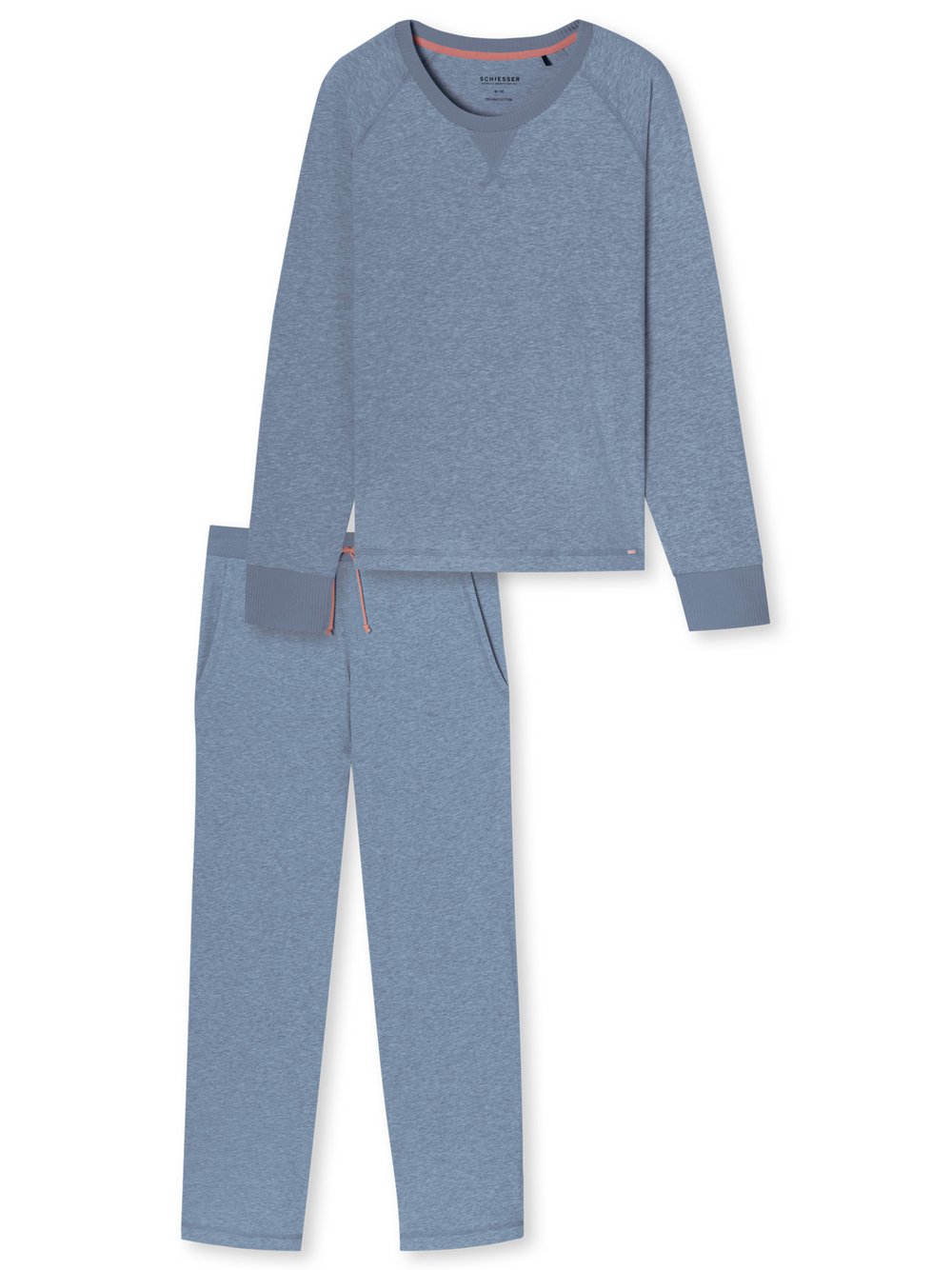 Schiesser Pyjama  Damen Jersey blau, 38