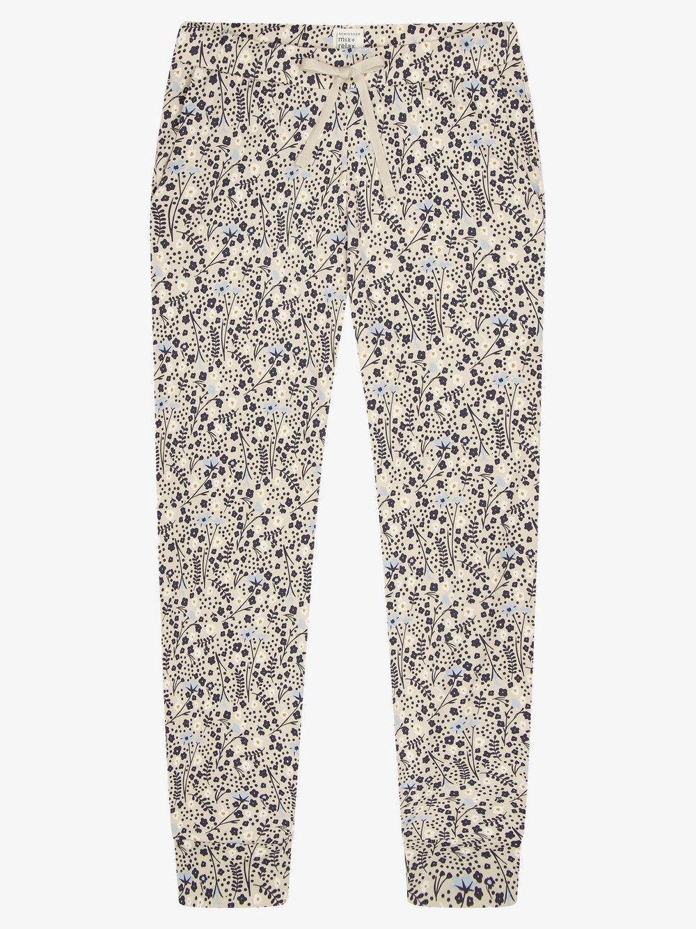 Schiesser Pyjamahose  Damen Jersey mehrfarbig gemustert, 42