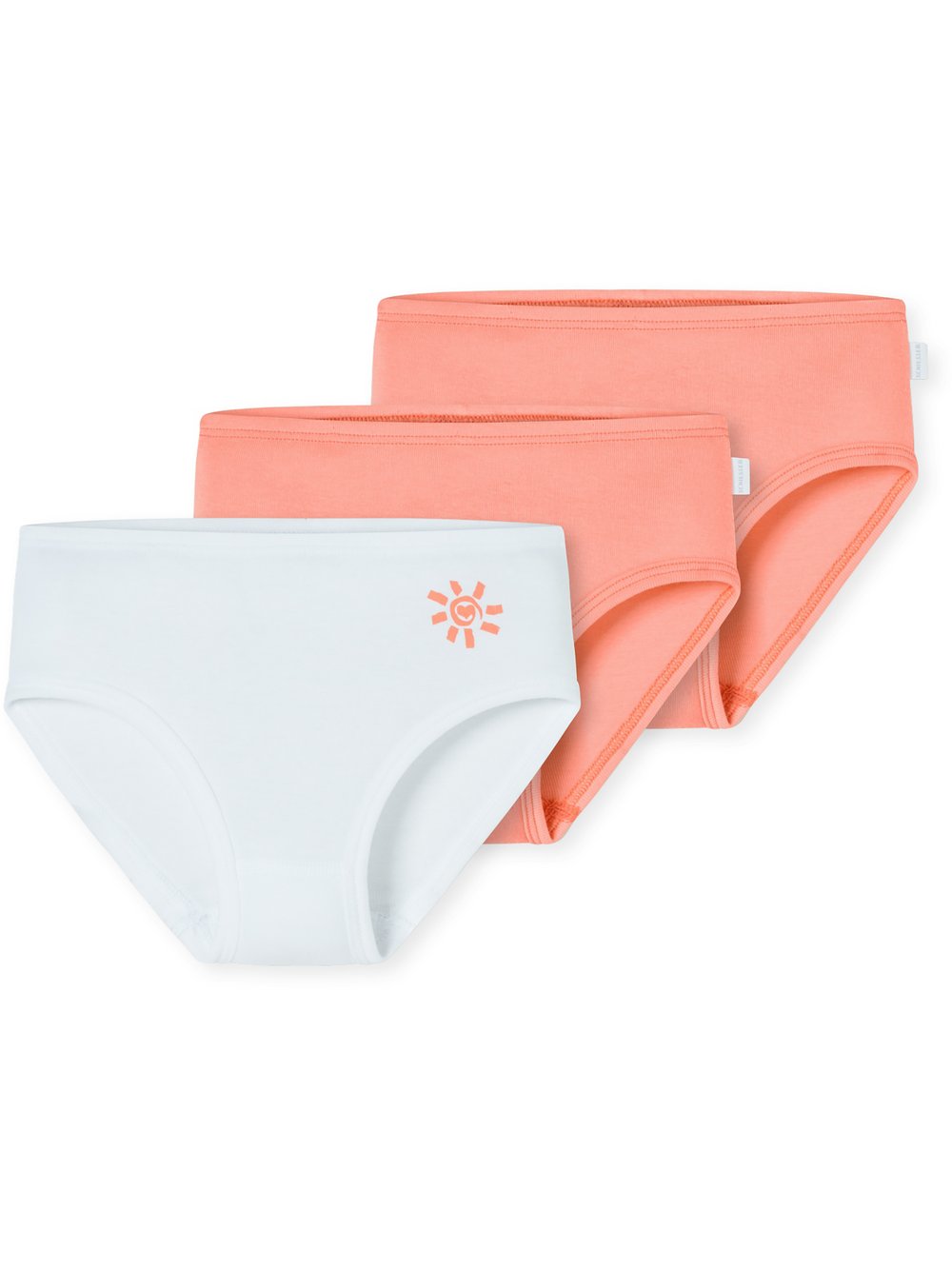 Schiesser Slip Mädchen Jersey orange bedruckt, 116