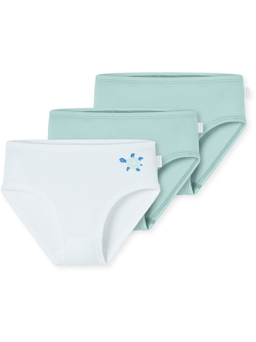 Schiesser Slip Mädchen Jersey grün bedruckt, 116