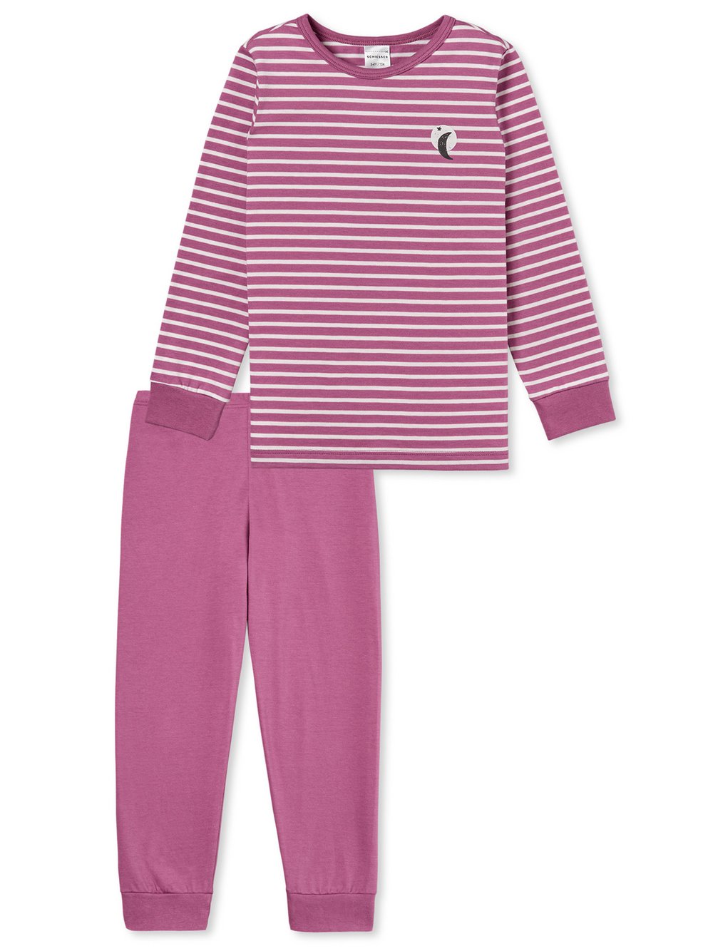 Schiesser Pyjama  Mädchen Jersey mehrfarbig bedruckt, 92