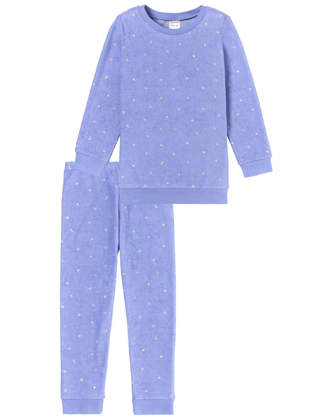 Schiesser Pyjama  Mädchen Jersey lila bedruckt, 98