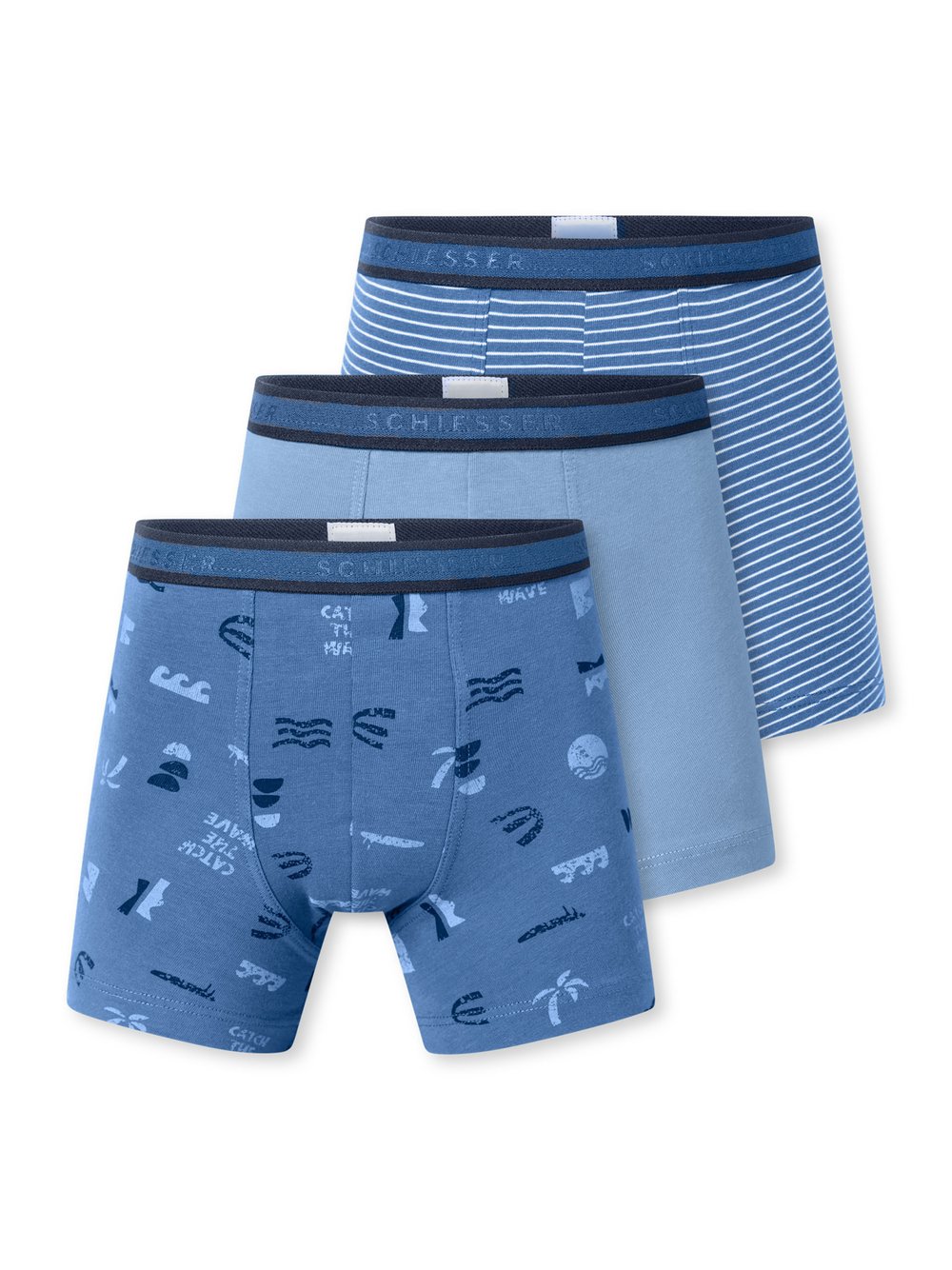 Schiesser Trunk  Jungen Jersey mehrfarbig bedruckt, 92