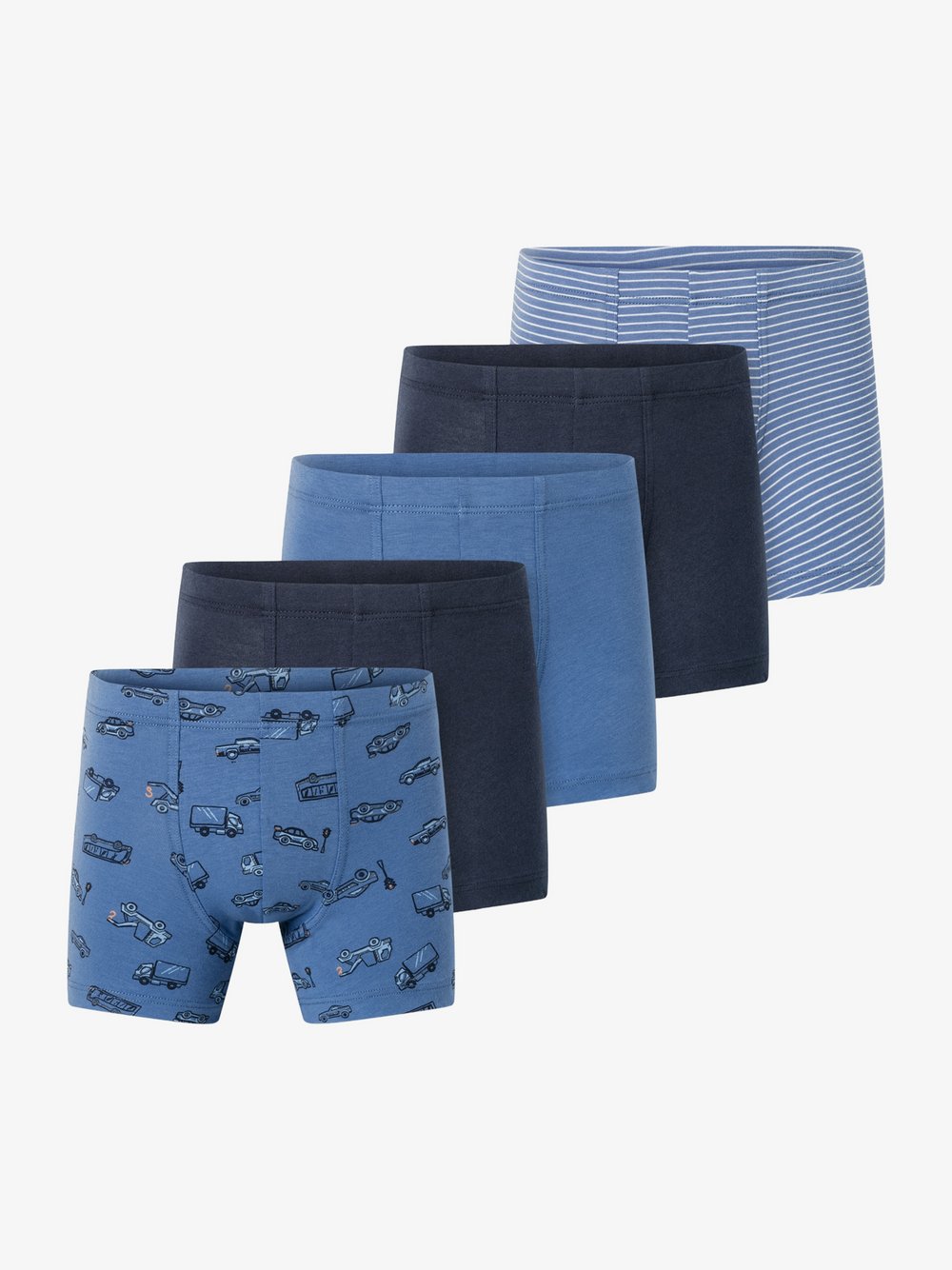 Thumbnail - Schiesser Retro Boxer Jungen Jersey mehrfarbig bedruckt, 92