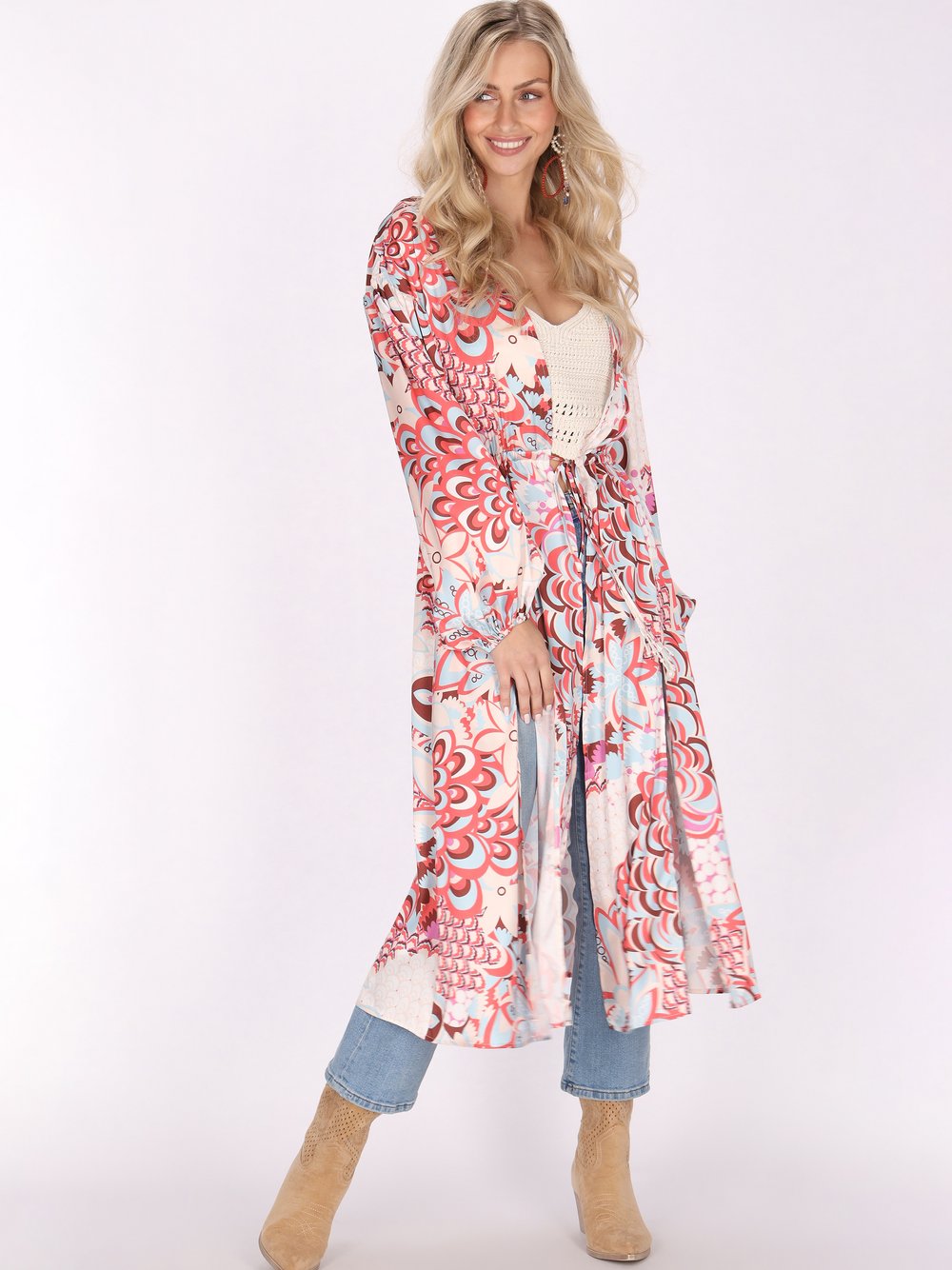 IZIA kimono Damen mehrfarbig gemustert, XS