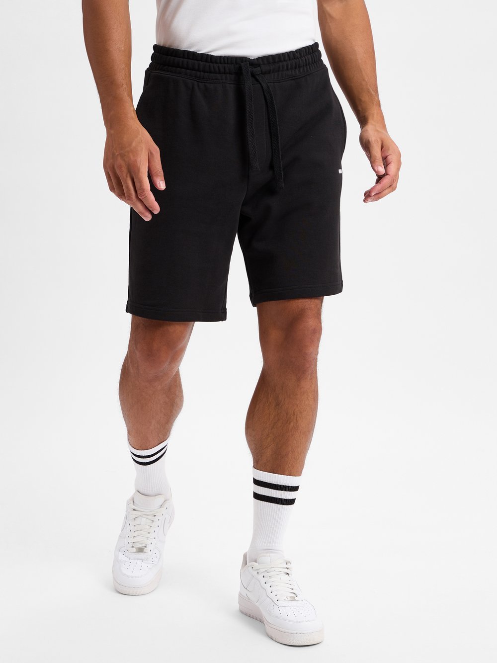 HUGO Sweat-Shorts Herren Baumwolle schwarz, M