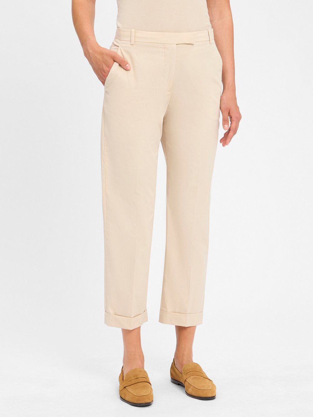 Tommy Hilfiger Chino Damen Baumwolle beige, 34
