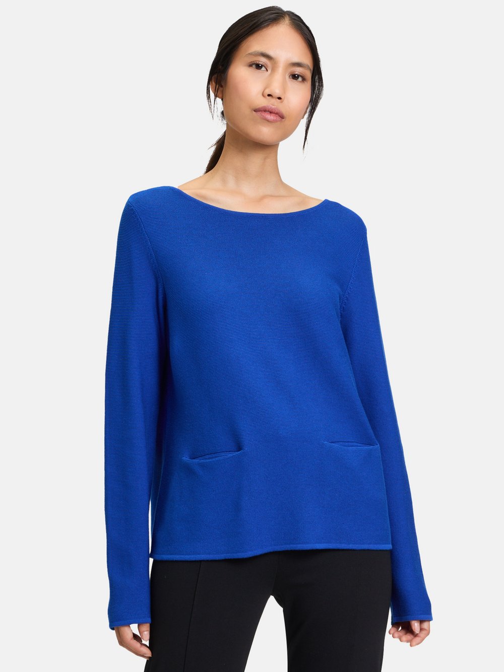 Betty Barclay Feinstrickpullover Damen Baumwolle blau, 36