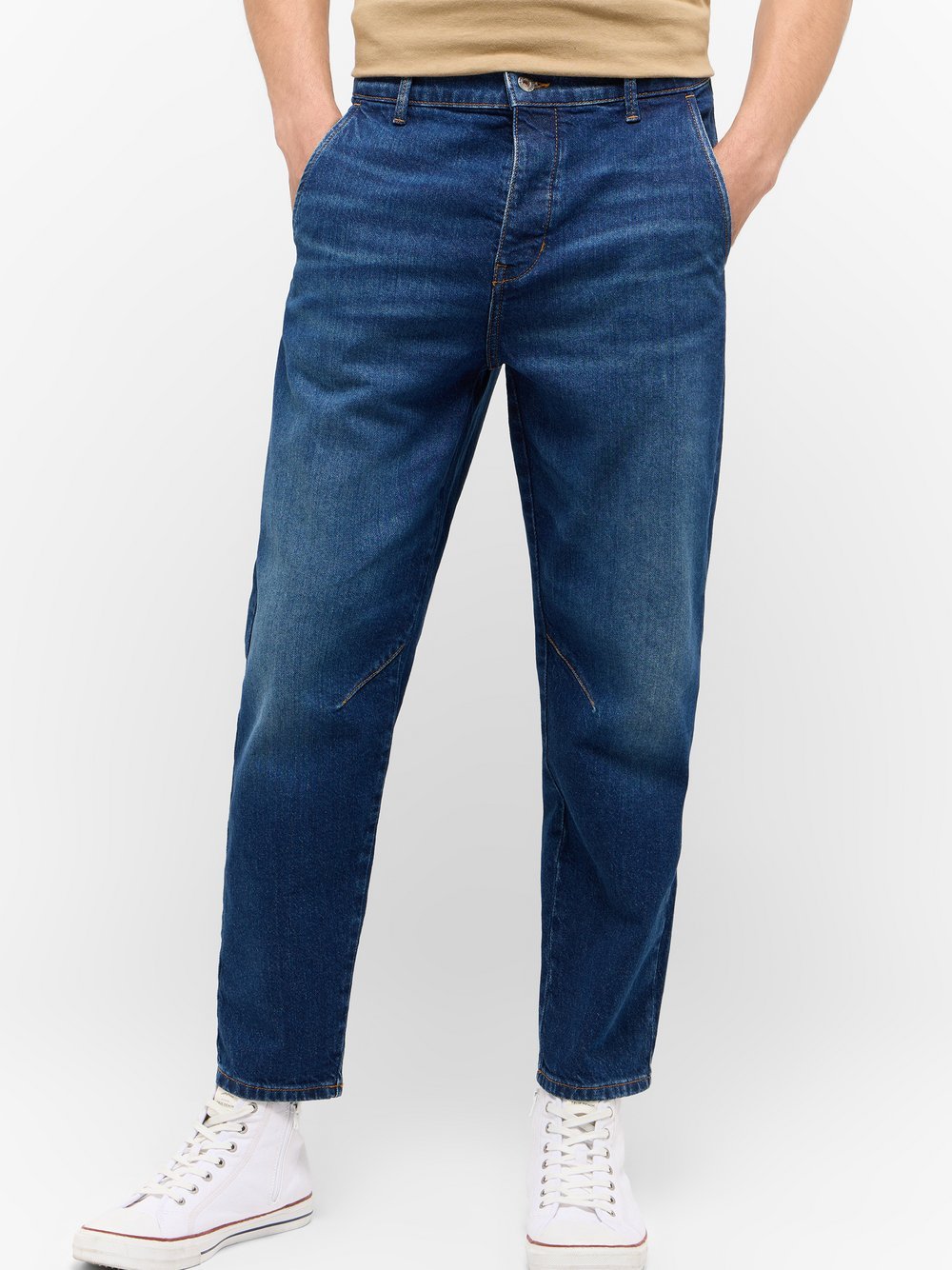 Mustang Chino Hose Herren Baumwolle blau, 31-34