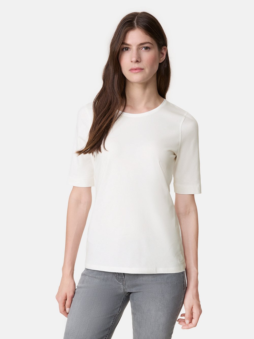 Gerry Weber T-Shirt Damen Baumwolle weiß, 36