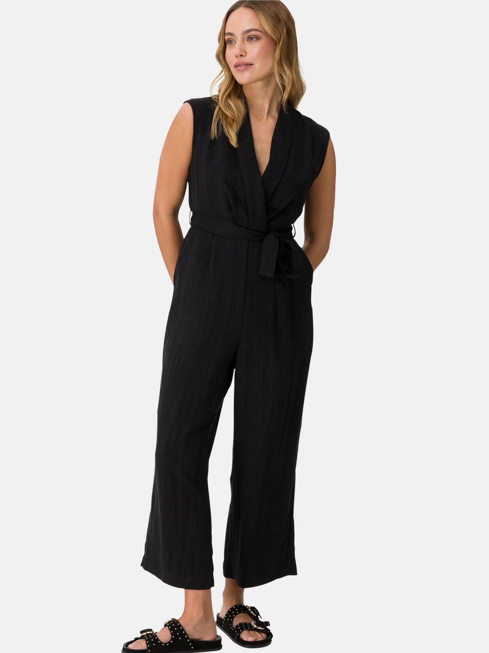 zero Jumpsuit Damen Lyocell schwarz, 40