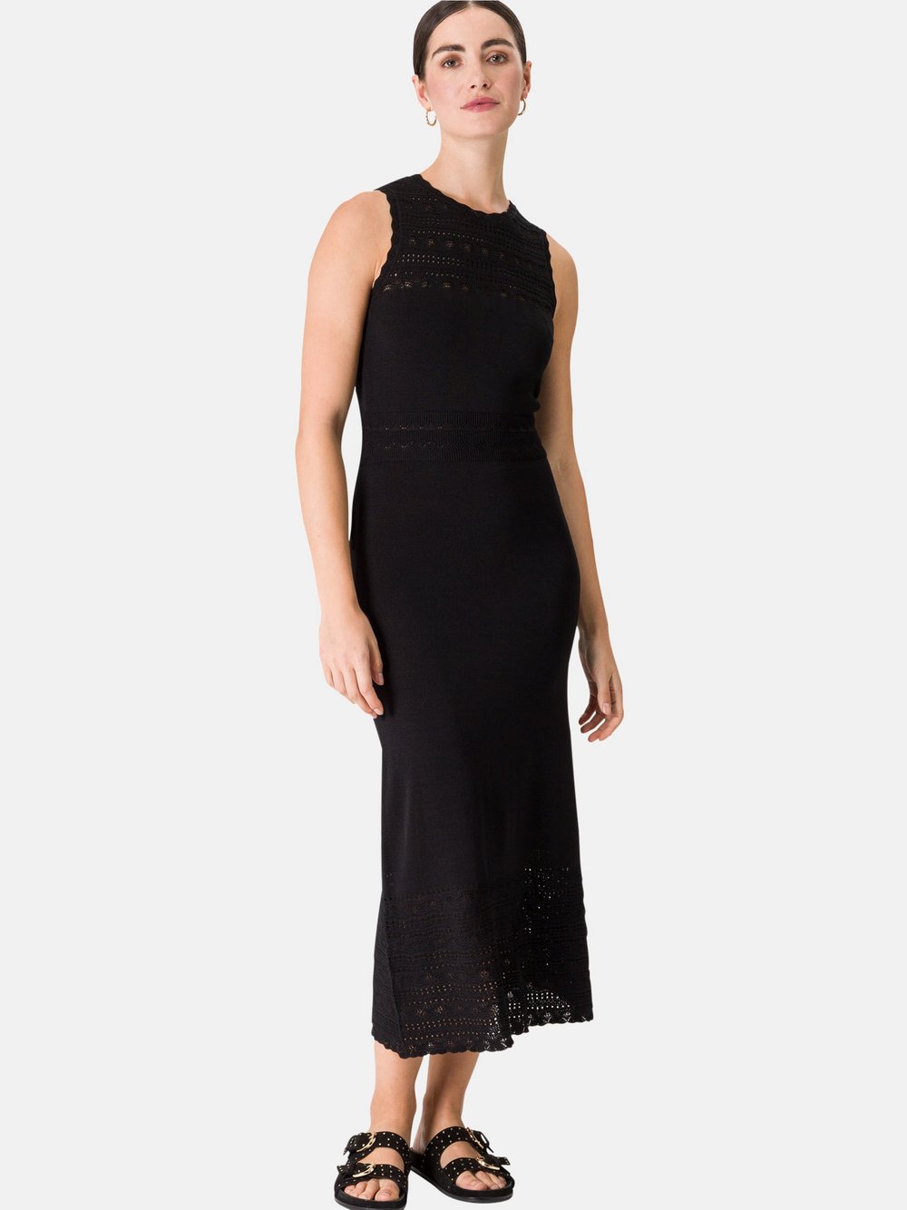 zero Strickkleid Damen Viskose schwarz, 34