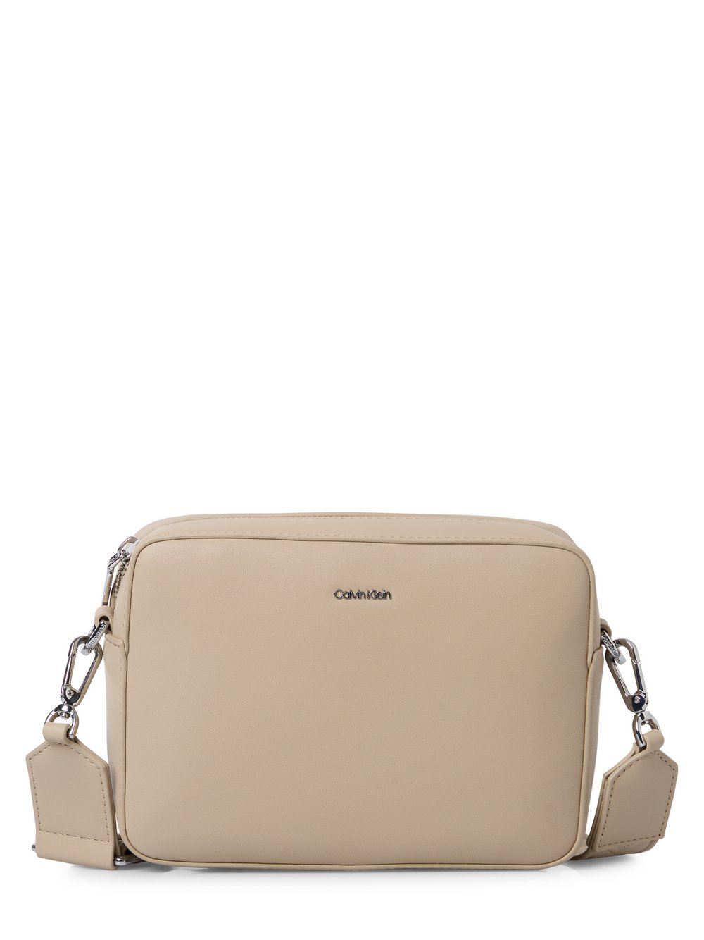 Calvin Klein Umhängetasche Damen Kunstleder beige, ONE SIZE