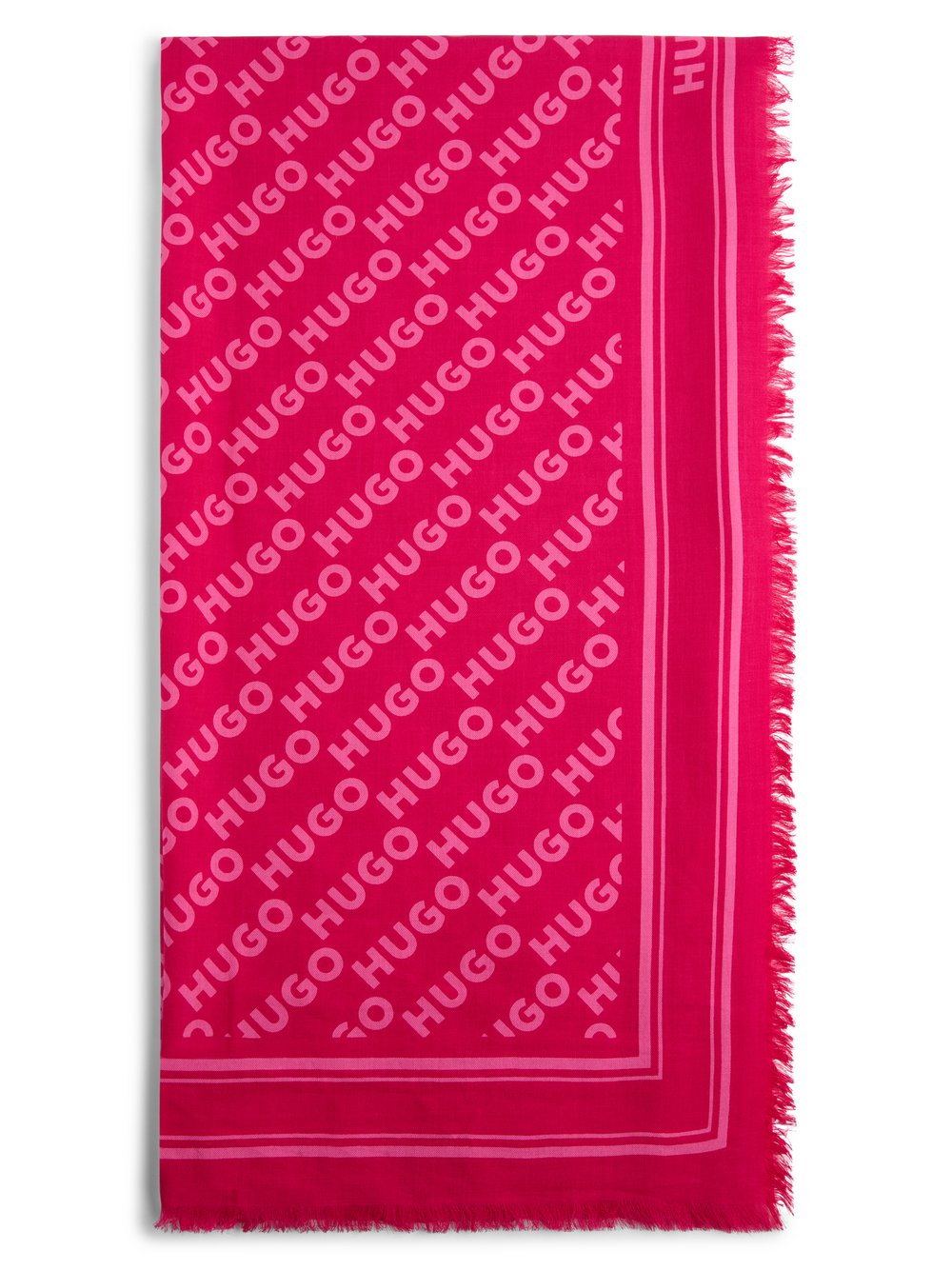 HUGO Tuch Damen Modal pink gemustert, ONE SIZE