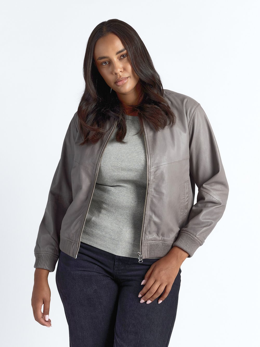 Maze Lederblouson Damen braun, 44