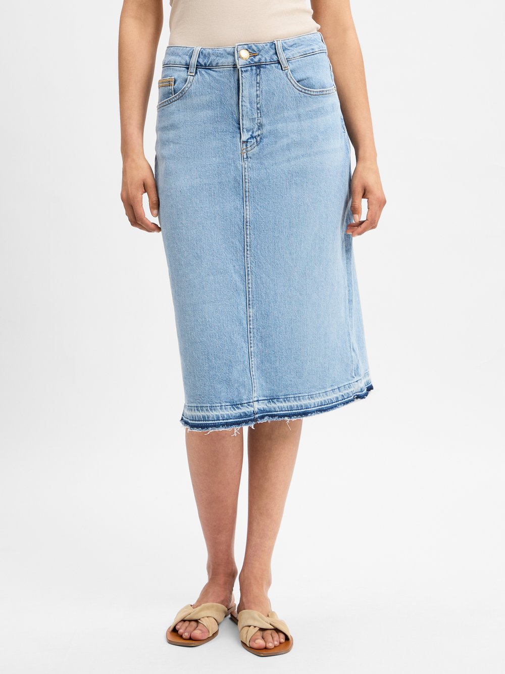 MOS MOSH Jeansrock Damen Baumwolle blau, 29