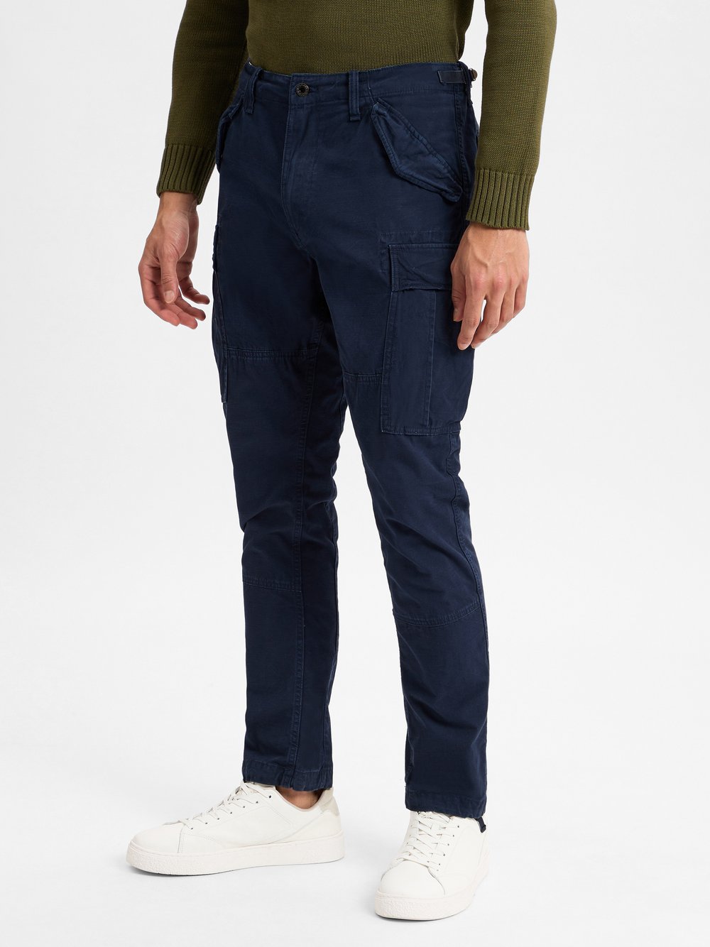 Polo Ralph Lauren Cargohose Herren Baumwolle blau, 36-34