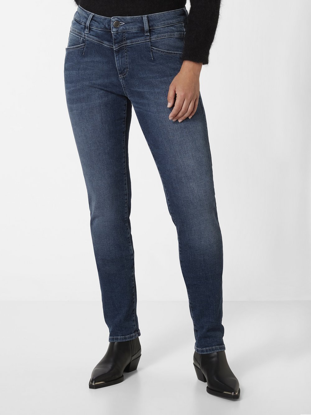 Paddock`s 5-Pocket Jeans Damen Baumwolle blau, 38-30