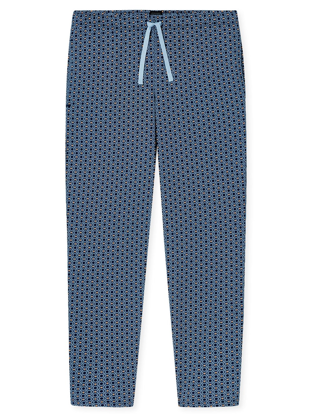 Thumbnail - Schiesser Pyjamahose  Herren Baumwolle blau bedruckt, 54
