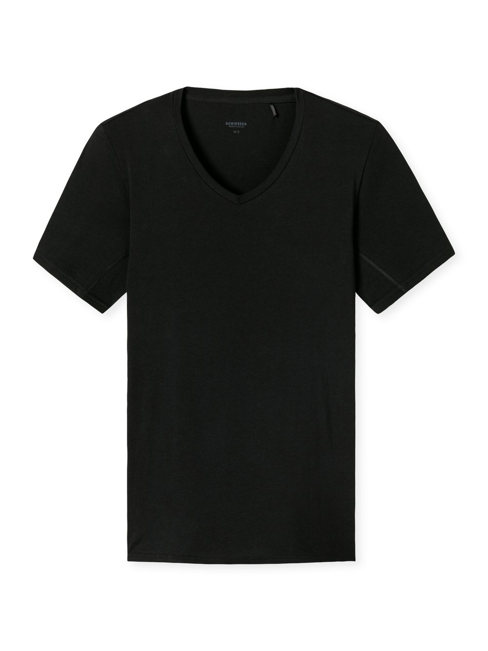 Schiesser T-Shirt  Herren Jersey schwarz, L