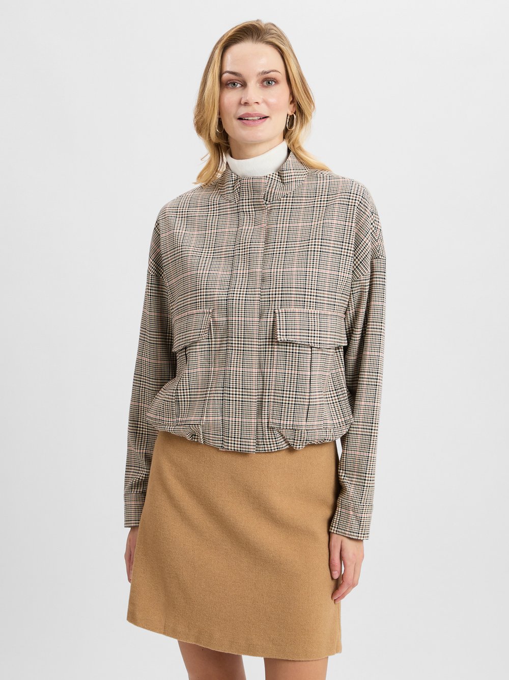 Opus Jacke Damen braun kariert, 36