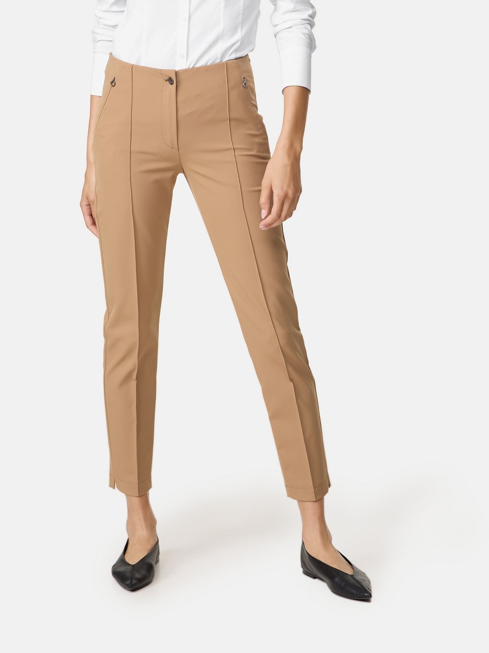 Gerry Weber Stretchhose Damen Polyamid braun, 42