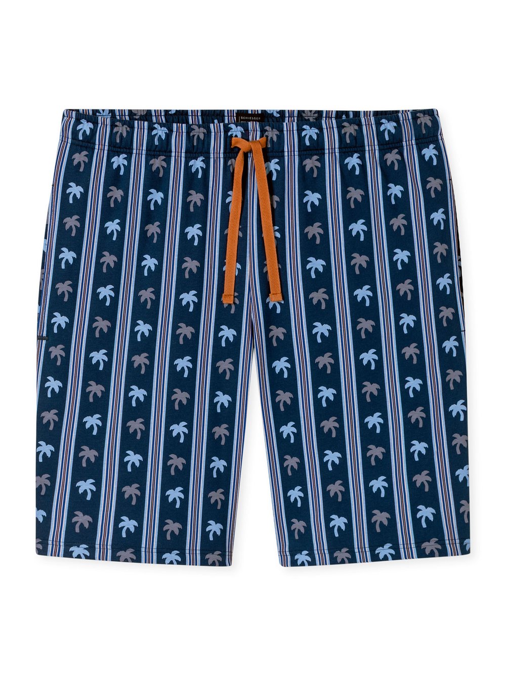 Thumbnail - Schiesser Pyjamahose  Herren Baumwolle blau bedruckt, 50