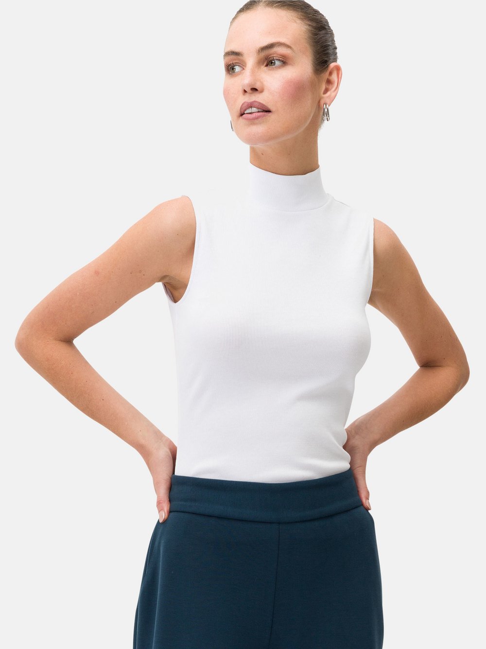 zero Shirt Damen Baumwolle weiß, 42