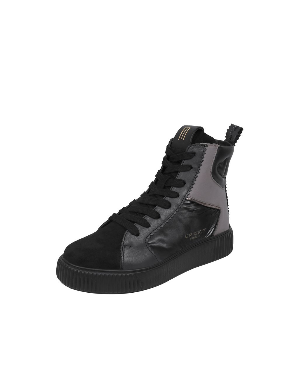 Crickit Sneaker Damen Leder schwarz, 42