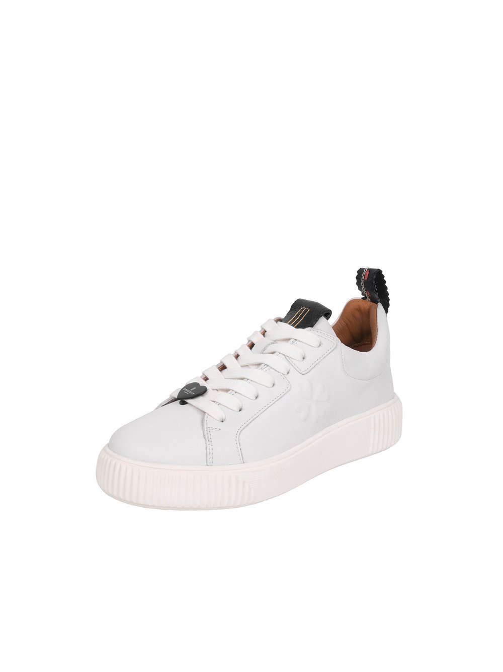 Crickit Sneaker Damen Leder weiß bedruckt, 42