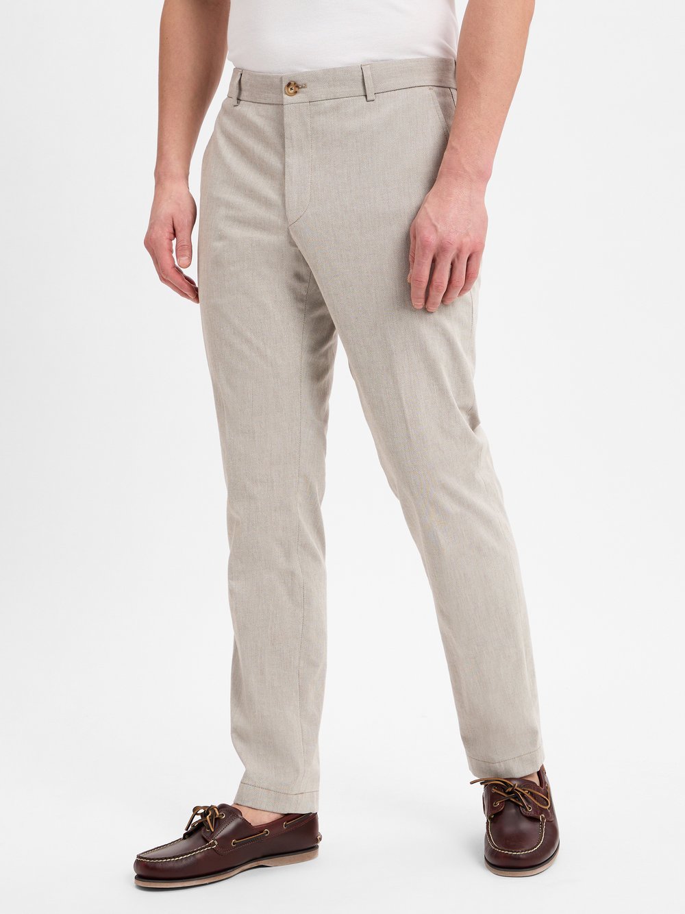 JOOP! Stoffhose Herren Baumwolle beige gemustert, 50