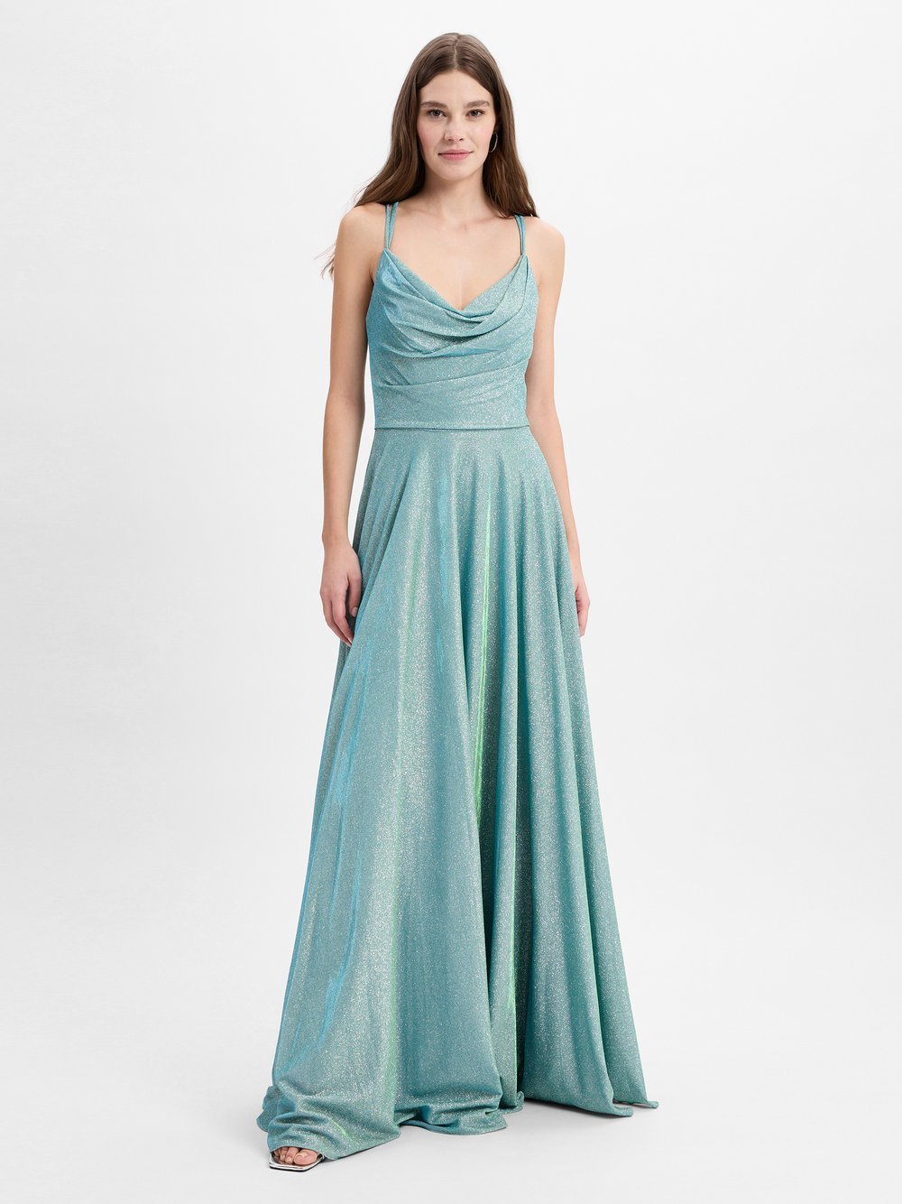 Luxuar Fashion Abendkleid Damen grün meliert, 44